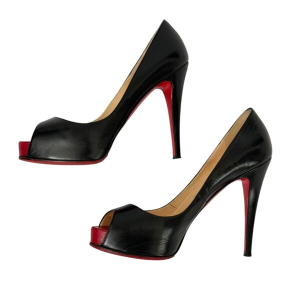 Christian Louboutin Prive Peep Toe Platform Pumps Stiletto Size EU 35.5 / US 5.5 - Picture 2 of 16